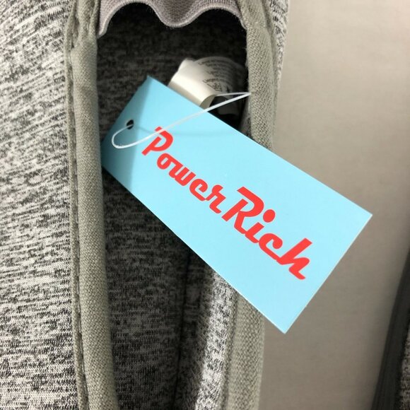 Power Rich Womens Slippers Fabric Soft House Shoes Heathered Gray 9-10 - Picture 6 of 6